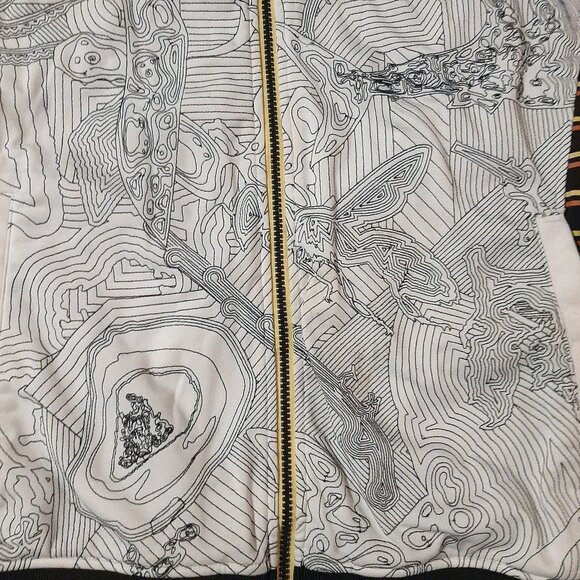 Rare Artful Dodger Jacket size XL Fighting Irons embroidered line art Y2K 00s - Picture 7 of 12